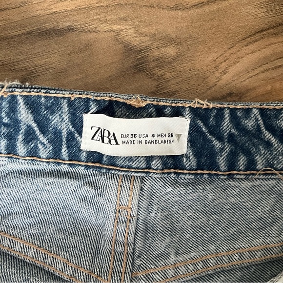 Zara Blue Mom Fit Jeans - Picture 6 of 8